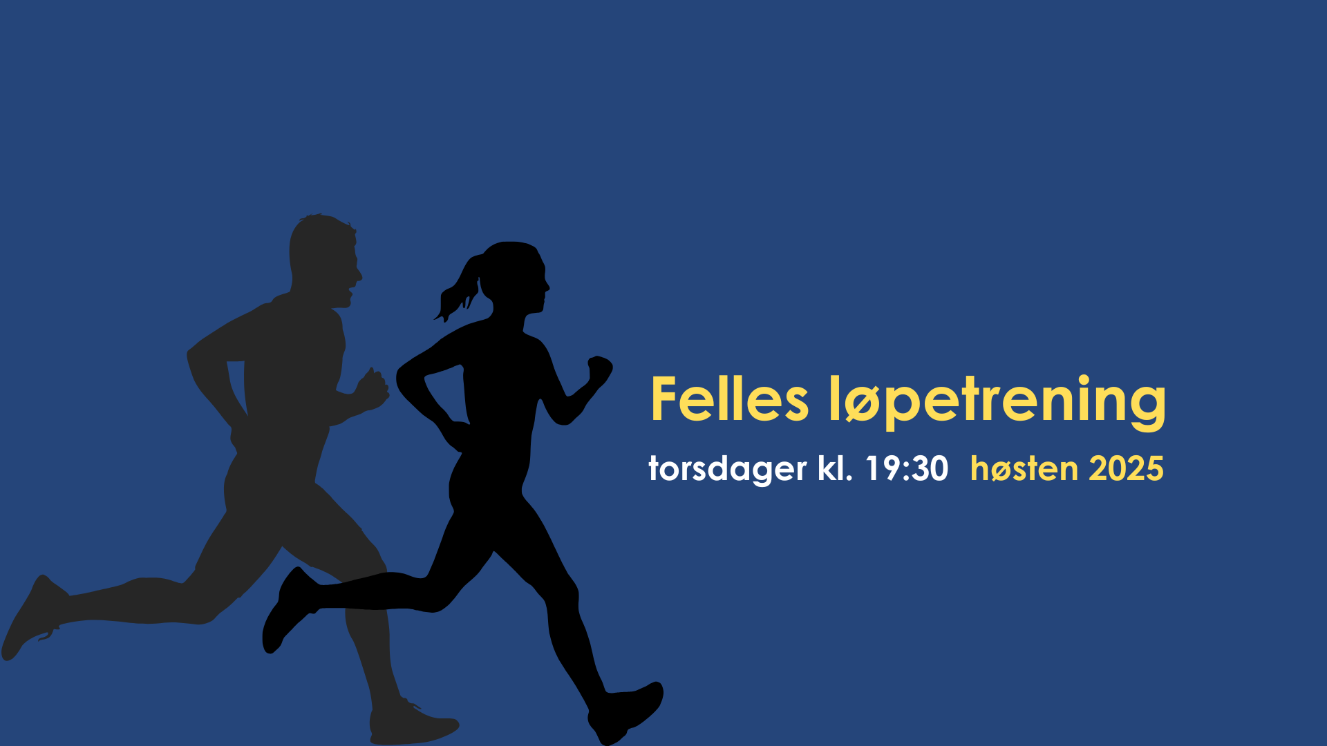 Felles løpetrening høsten 2025 | Heia heia